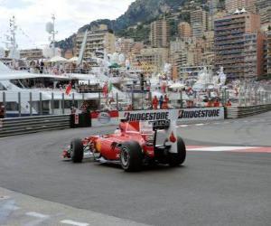 yapboz Fernando Alonso - Ferrari - Monte-Carlo 2010